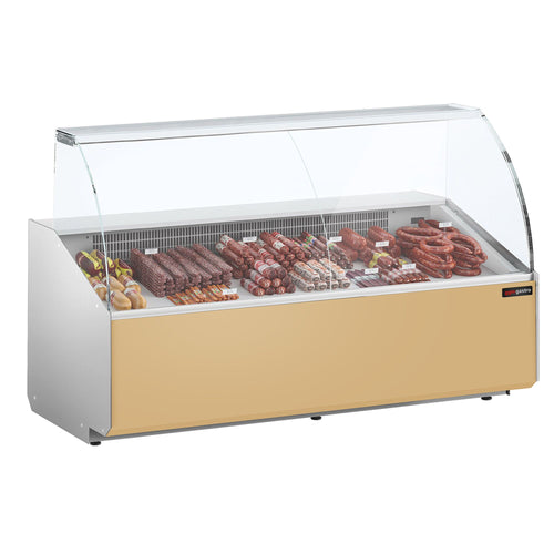 Kylmätiski - 2506x979 mm - 512 l - Väri beige - 4 ovea - etulasi (Suora)