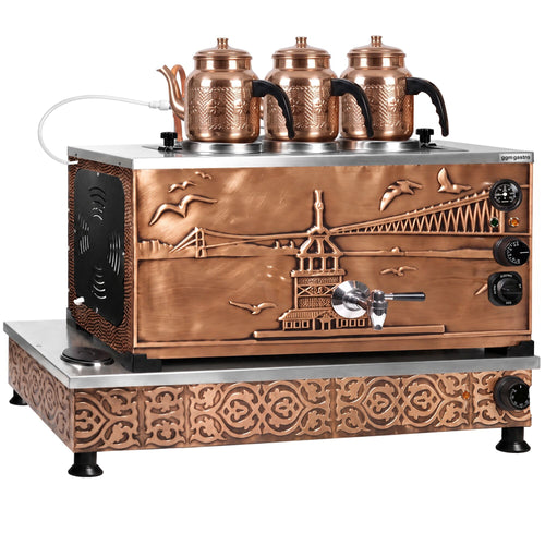 Sähkökäyttöinen kuparinen teekeitin - 870 mm - 33 l - Istanbul Design