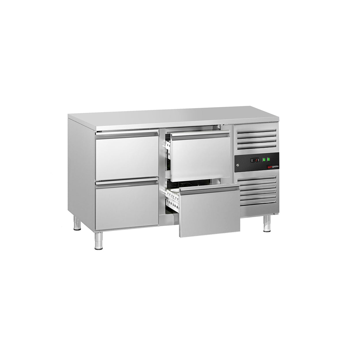 Commercial Counter Fridge ECO - 1360x700mm - with 4 drawers - capacity 282 litres