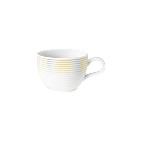 (6 pieces) SELTMANN WEIDEN | Porcelain Coffee Cups Blues – Sand Beige, Tulip Design – 180 ml – Dishwasher Safe