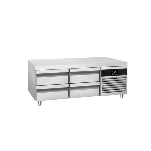 Kylmäalakaappi vetolaatikoilla PREMIUM - -2 - 8 °C - 1400 mm - 135 l - 4 vetolaatikkoa - 1 x GN 1/1