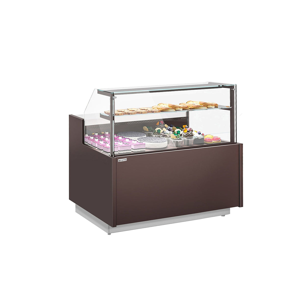 Serve Over Counter RIGA - 1682mm - with 2 doors - capacity 138 litres - LED lighting - safety glass
