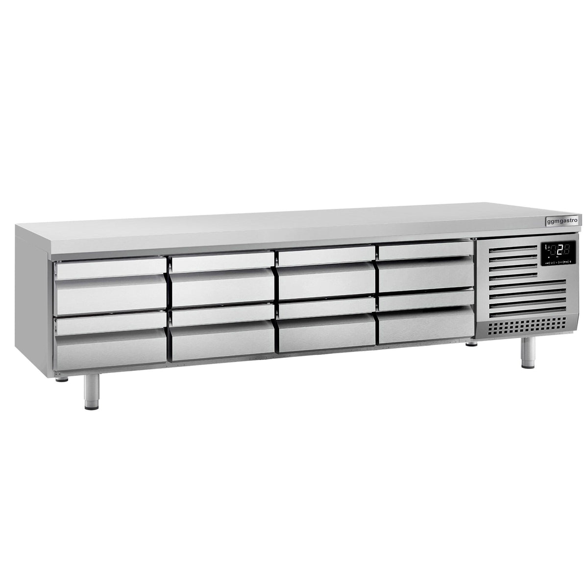 Kylmäalakaappi vetolaatikoilla PREMIUM PLUS - -2 - 8 °C - 2400 mm - 435 l - 8 vetolaatikkoa - 8 x GN 1/1