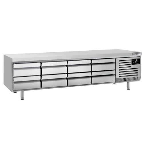 Kylmäalakaappi vetolaatikoilla PREMIUM PLUS - -2 - 8 °C - 2400 mm - 435 l - 8 vetolaatikkoa - 8 x GN 1/1