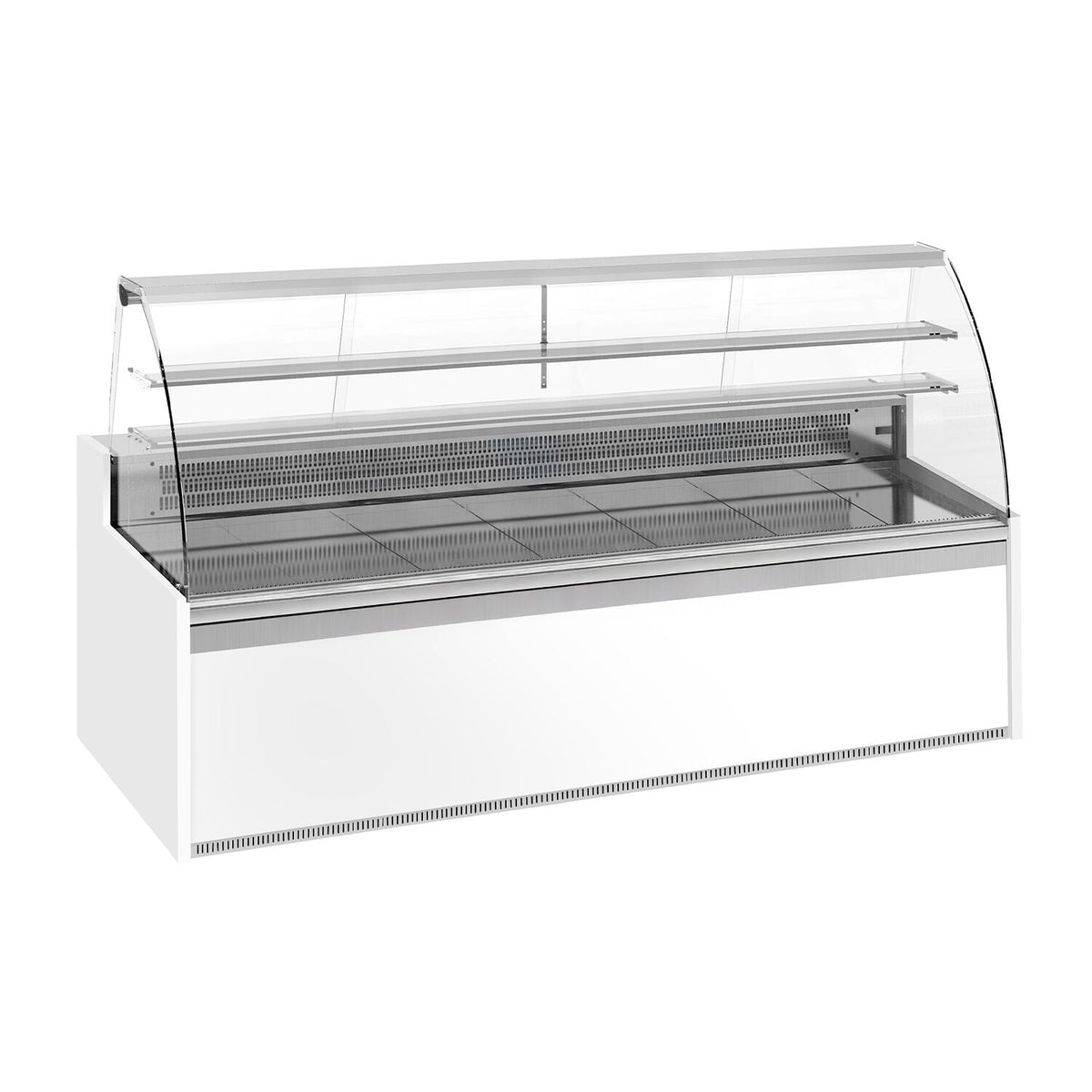 Serve Over Counter - 2560x985mm - with 4 doors - capacity 430 litres - curved front glass - LED lighting