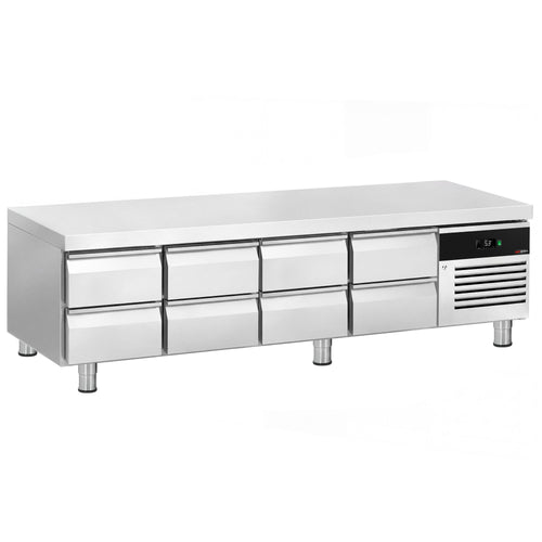 Commercial Chef Base – 2400 mm – 386 Litres – 8 × GN 1/1 Drawers – with Fulterer Runners
