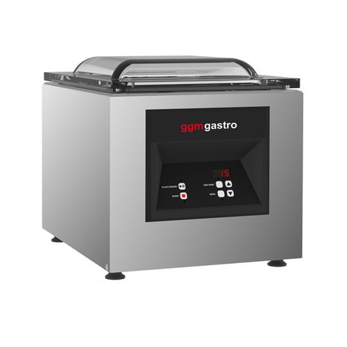 Kammiovakuumikone - 10 m³/h - 600 W - 31 cm - Digitaalinen - Pöytämalli - kaasunhuuhtelu