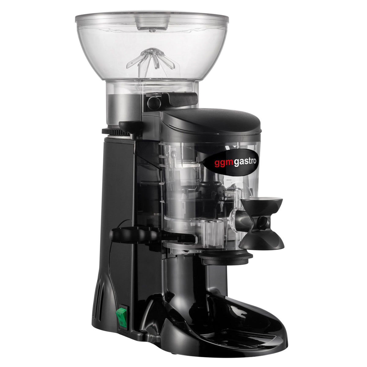 Espressomylly - 1 kg - Melutaso 77 dB - Annostelijalla - Musta