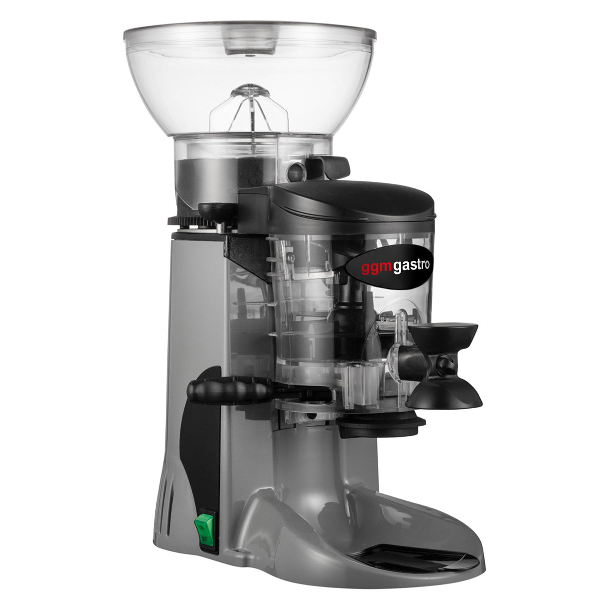Espressomylly - 1 kg - Melutaso 77 dB - Annostelijalla - Harmaa