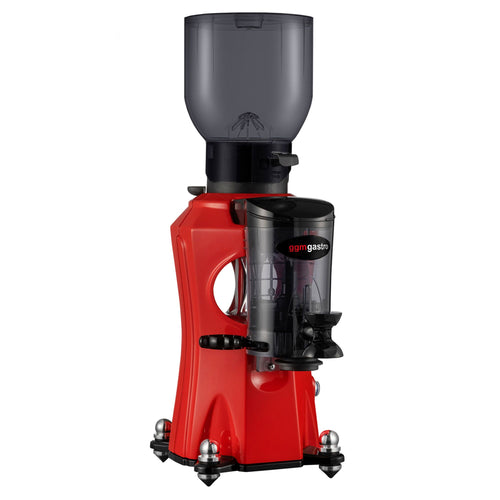 Espressomylly - 2 kg - Melutaso 45 dB - Annostelijalla - Punainen