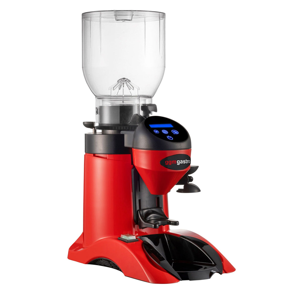 Commercial Coffee Grinder - 2kg - 63dB - with Dispenser (Doser) - Red