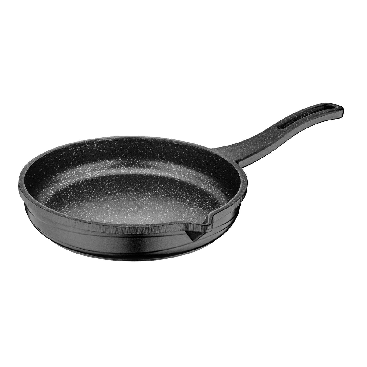 Mini Cast Aluminium Frying Pan - Ø 140mm - Height: 28mm - Non-stick - Black - suitable for all hob types including induction