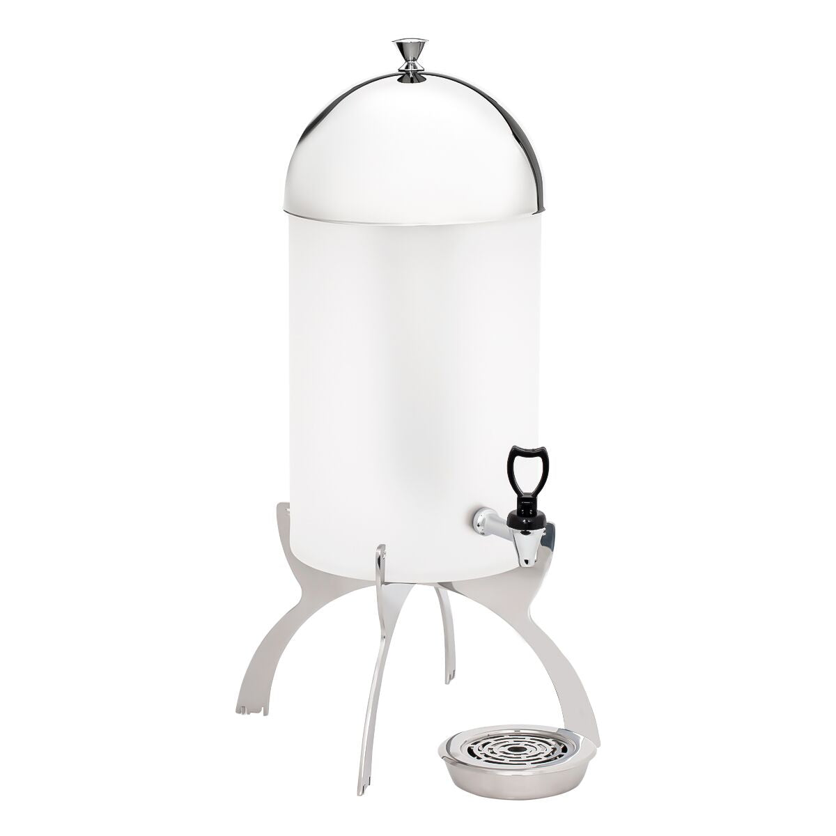 Juice Dispenser - polycarbonate tank with tap - 7 Litres - Chrome - incl. drip tray