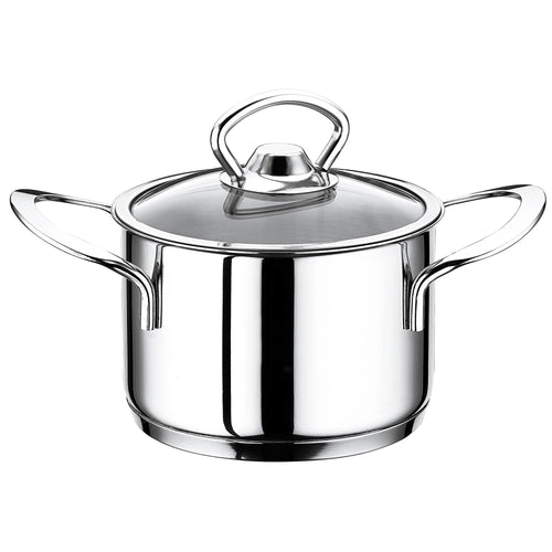 Kasari - Ruostumaton teräs - 1,20 l - Ø 140 mm - Korkeus: 80 mm - sis. kansi - sopii induktiolle; sopii kaasulle