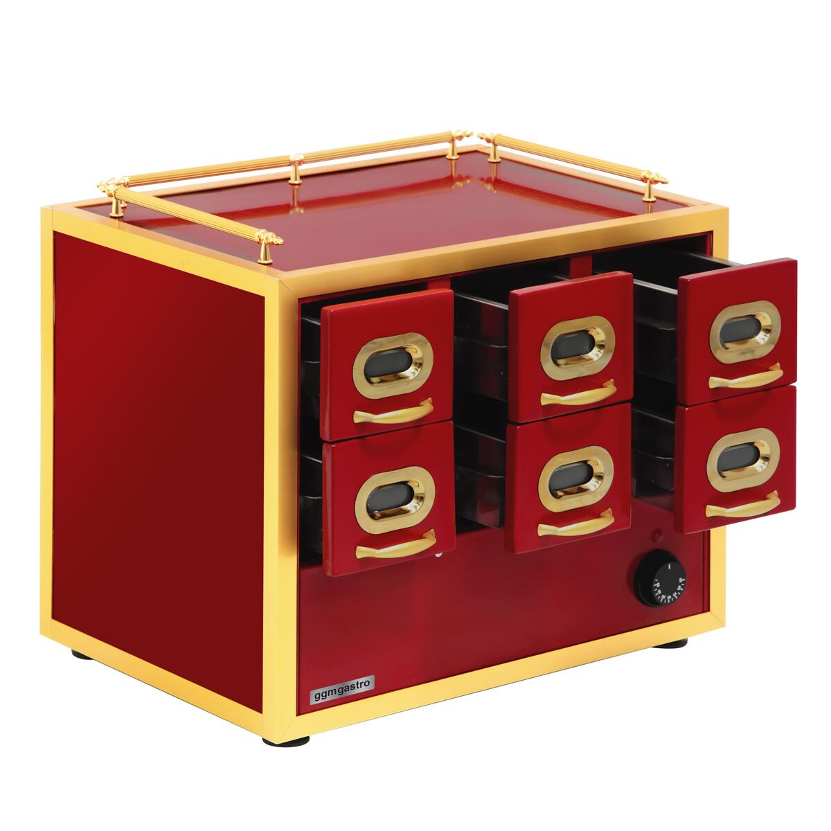 Nacho Warmer -  -  | Warming Drawer Cabinet - 2x3 Drawers - for Almonds & Nuts