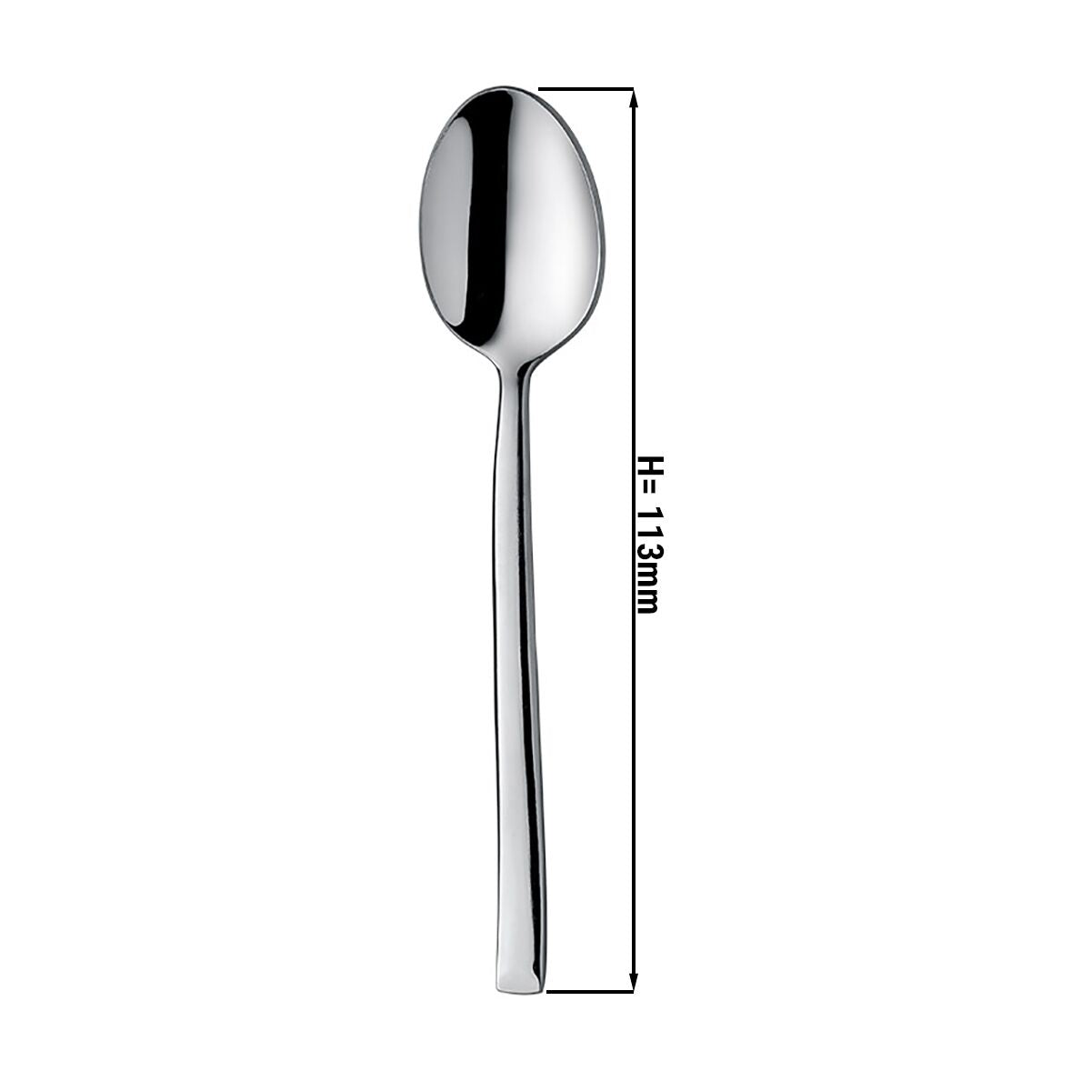 (12 kpl) Mokkalusikka Stella - kiiltävä - 113 mm