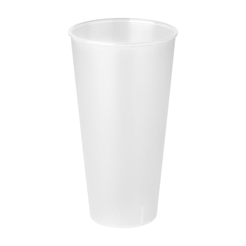 (24 kpl) Uudelleenkäytettävä kuppi - 500ml - Läpinäkyvä