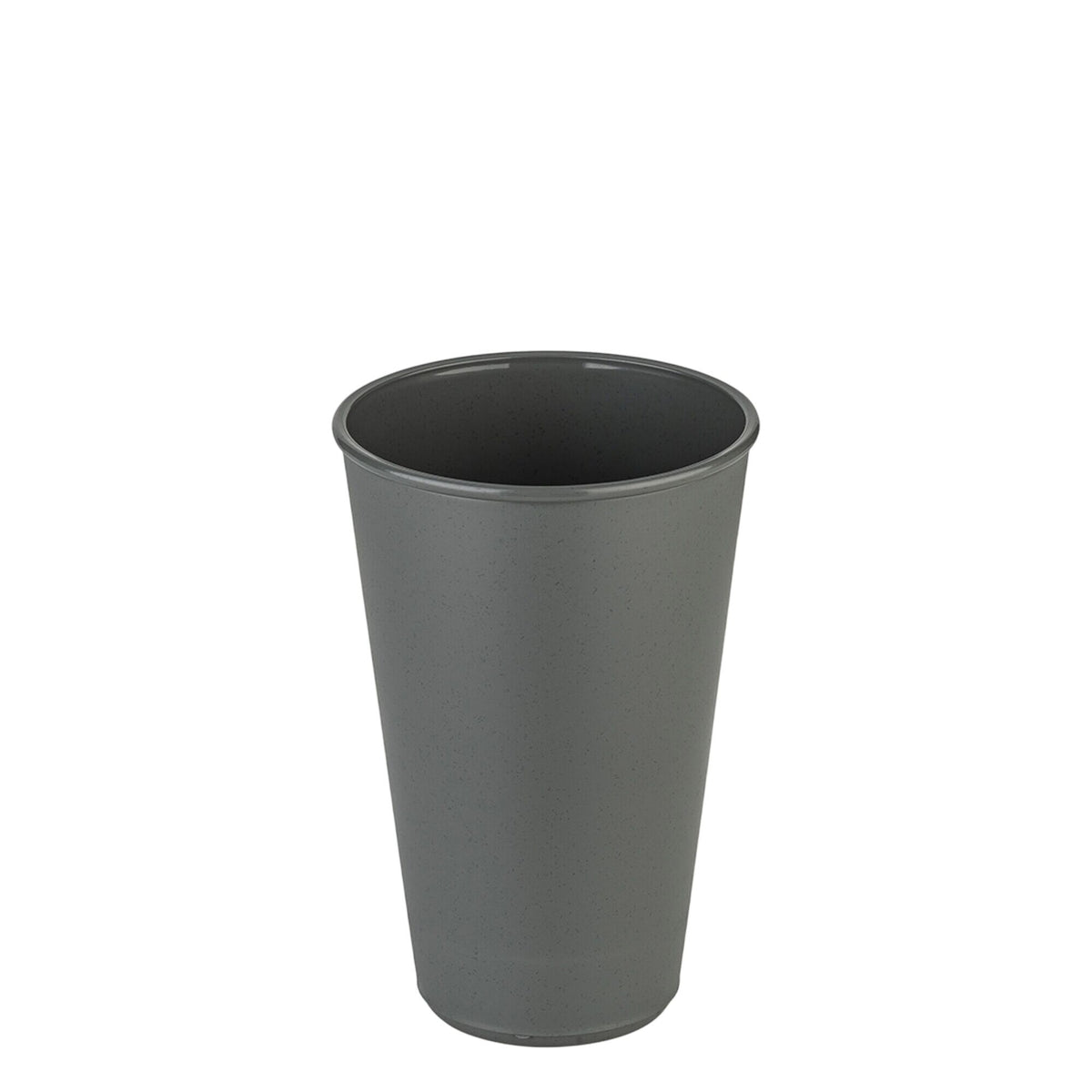 (24 kpl) Uudelleenkäytettävä juomamuki - 400 ml - Ø 88 mm - pinoutuva; elintarvikekelpoinen; astianpesukoneen kestävä; BPA-vapaa - harmaa