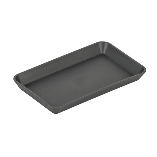 (24 kpl) lautanen - suorakulmainen - muovi - 145x85x15 mm - harmaa