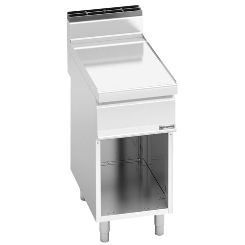 Neutrali (LORENZO 700) - alakaappi, avoin - 400x714x1 020 mm - ruostumaton teräs AISI 304 - yhteensopiva: Lorenzo 700 -sarja - sis. avoin alakaappi