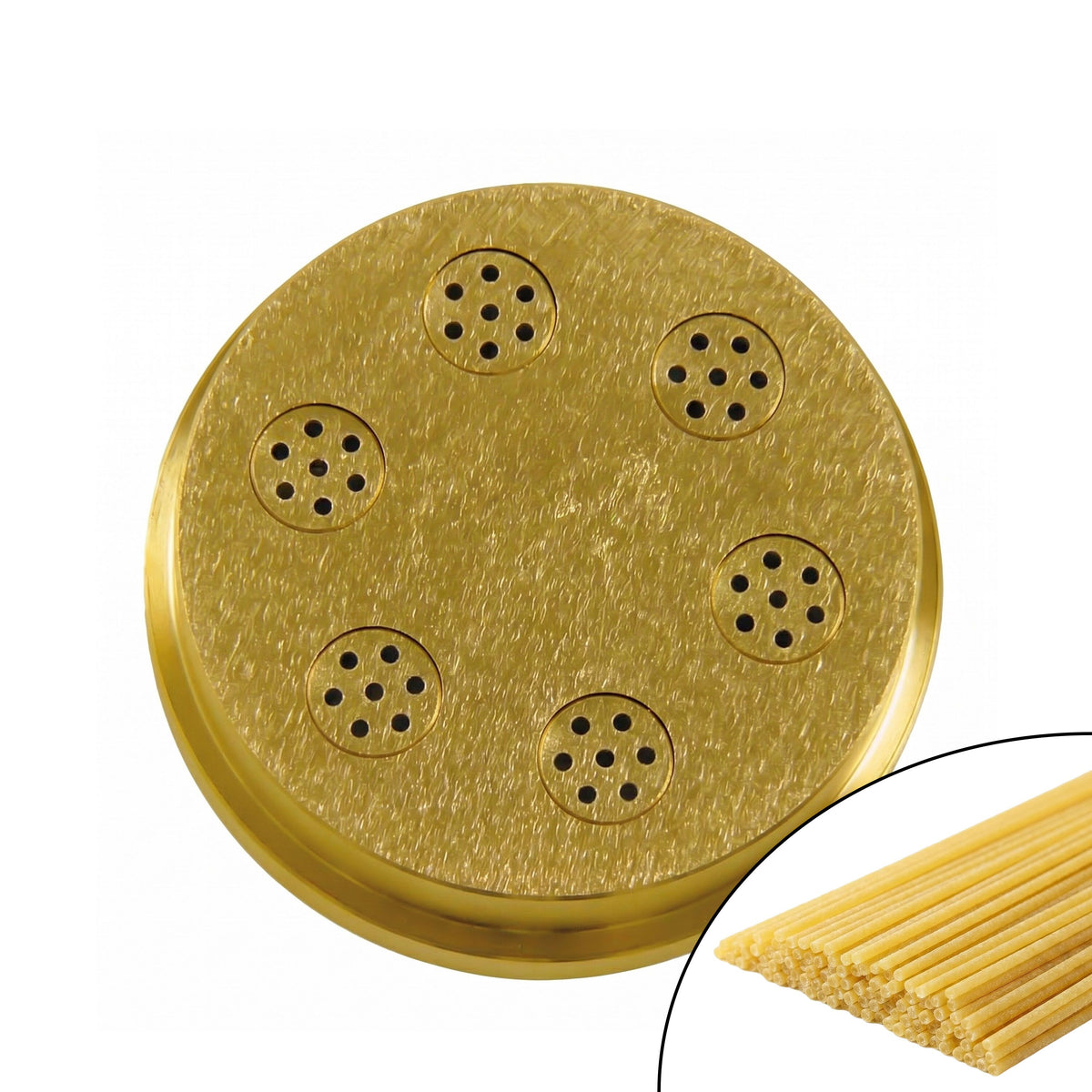 Brass Pasta Die (Bronze Finish) - Spaghetti - 1.9mm - Ø 59mm - compatible with NMSM4