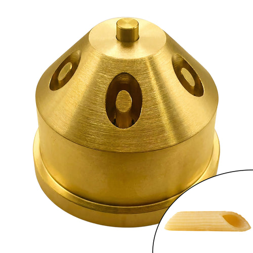 Brass Pasta Die (Bronze Finish) - Penne - 8mm - Ø 75mm - compatible with NMSM8, NMSPS