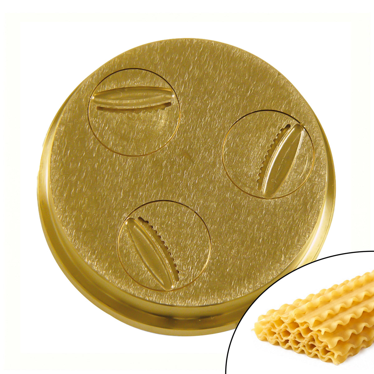 Brass Pasta Die (Bronze Finish) - Reginette - 12mm - Ø 75mm - compatible with NMSM8, NMSPS