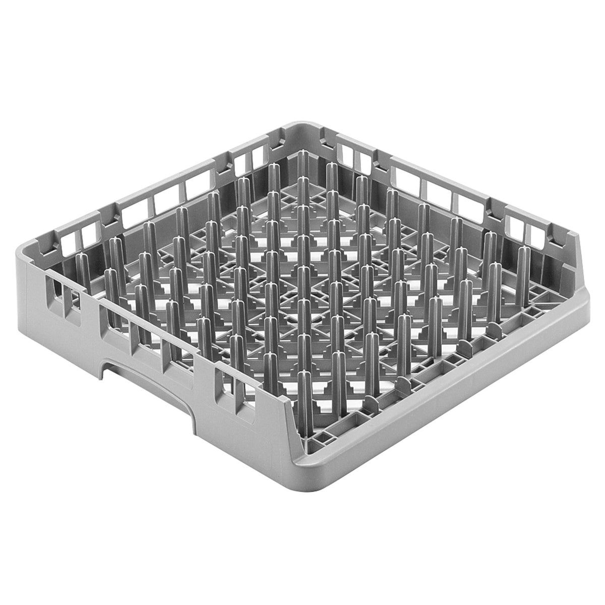 CAMBRO | CAMRACK® – Avoin piikki-/tarjotintiskikori 1/1 – 500 x 500 mm – Harmaa