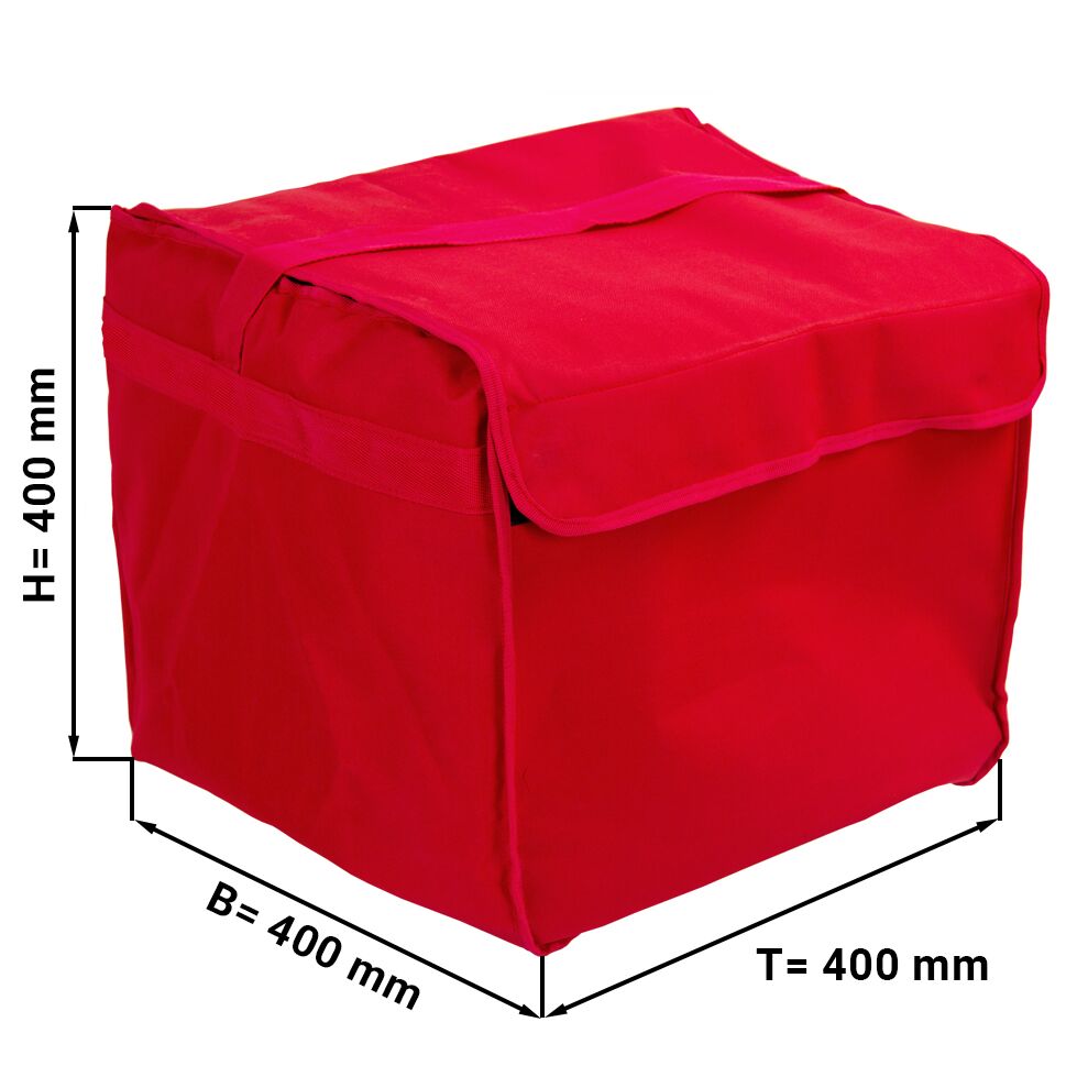 (5 pcs) Pizza Bag / Insulated Bag - each 8 pizza boxes 370x370mm - Red