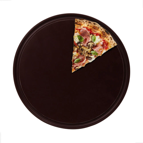 (12 kpl) pizzalautanen - polyeteeni - Ø 340 mm - ruskea
