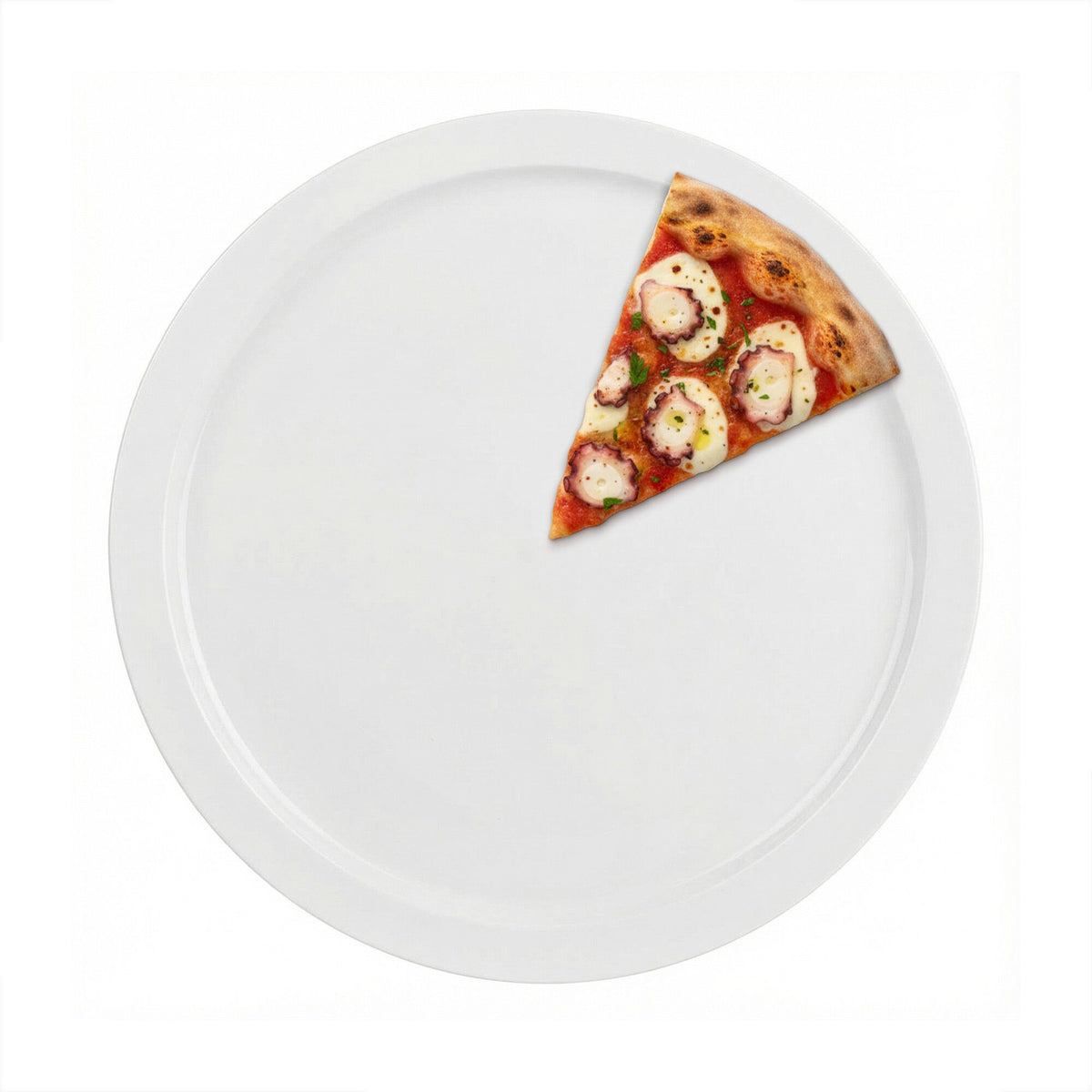 (24 kpl) Pizzalautanen - polykarbonaatti - Ø 320 mm - valkoinen