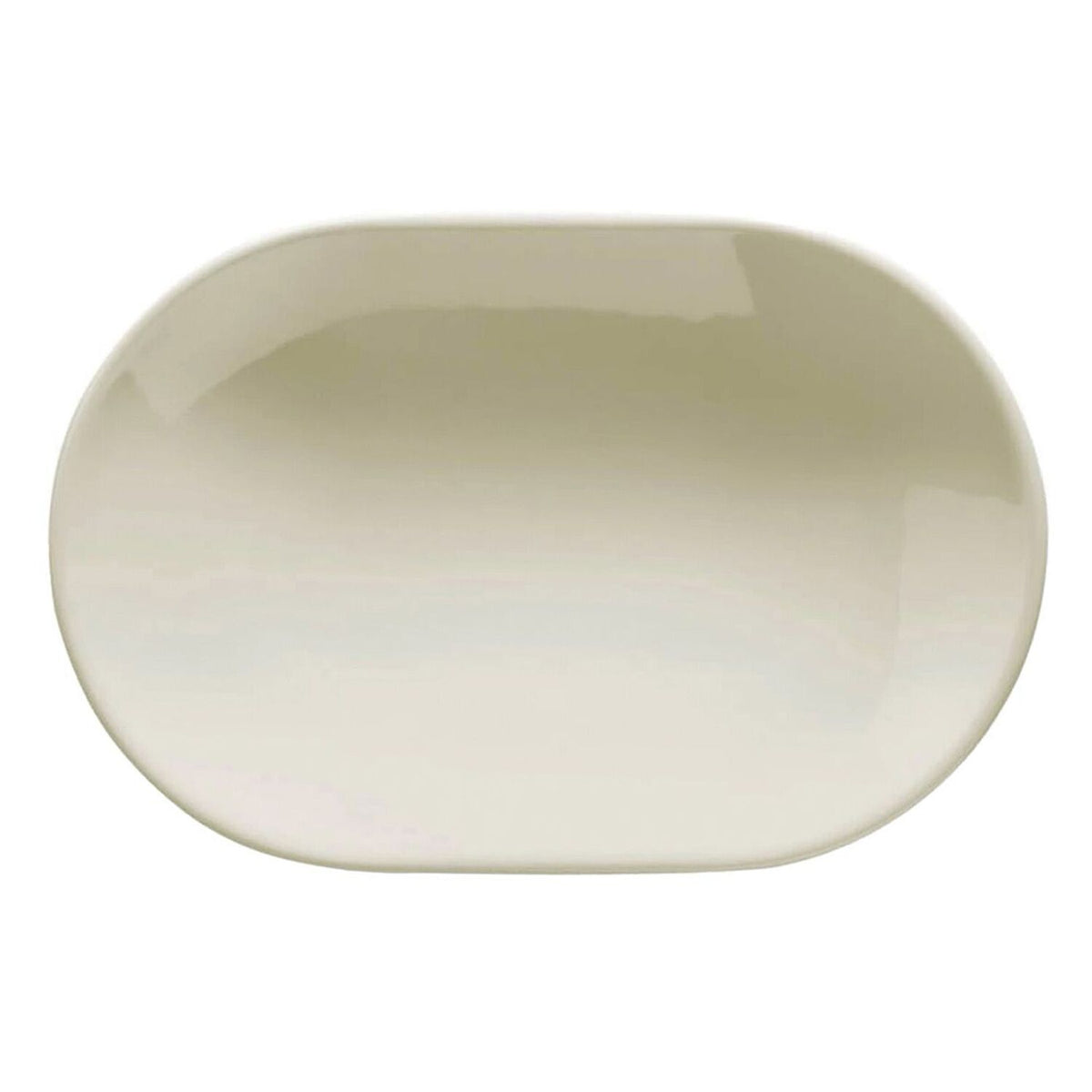 (12 kpl) TEOS - tarjoilulautanen/astia - dönertarjotin - ovaali - posliini - 360 mm - kerma