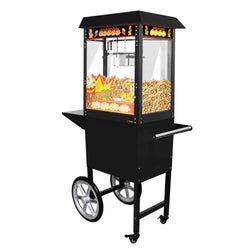 Popcornkone - vaunulla - 1,46 kW - 5 kg/h - varustettu: 1 kattila - musta