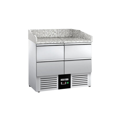 Pizzakylmäpöytä PREMIUM - 935x700 mm - 4 vetolaatikkoa