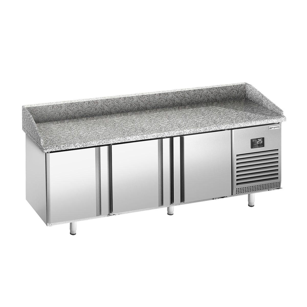Pizzakylmäpöytä PREMIUM PLUS - 1980x700 mm - 3 ovea