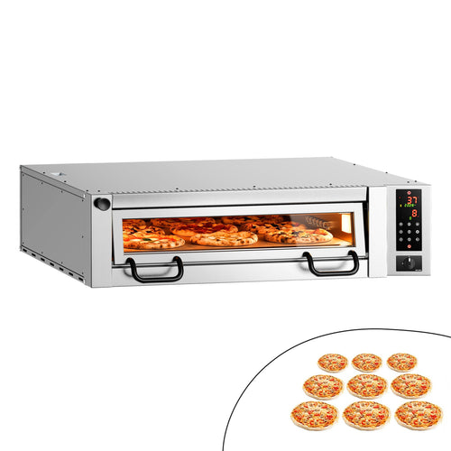 Sähköinen pizzauuni Power (samottikivipohja) - 9 x Ø 34 cm - 1462x1360 mm - Digitaalinen - enintään 450 °C