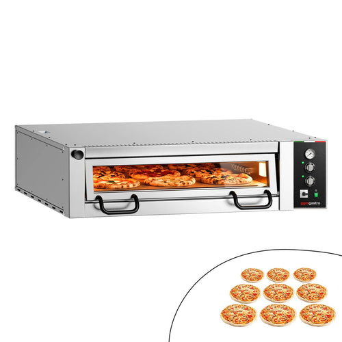 Sähköinen pizzauuni Power (samottikivipohja) - 1462x1360 mm - 9 x Ø 34 cm - enintään 450 °C - Manuaalinen