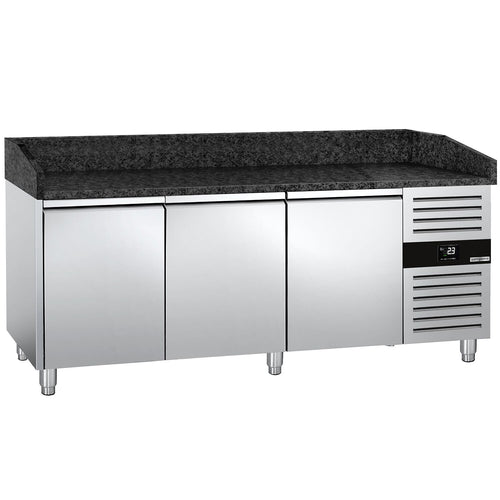 Pizzakylmäpöytä PREMIUM - 2025x800 mm - 3 ovea - 580 l