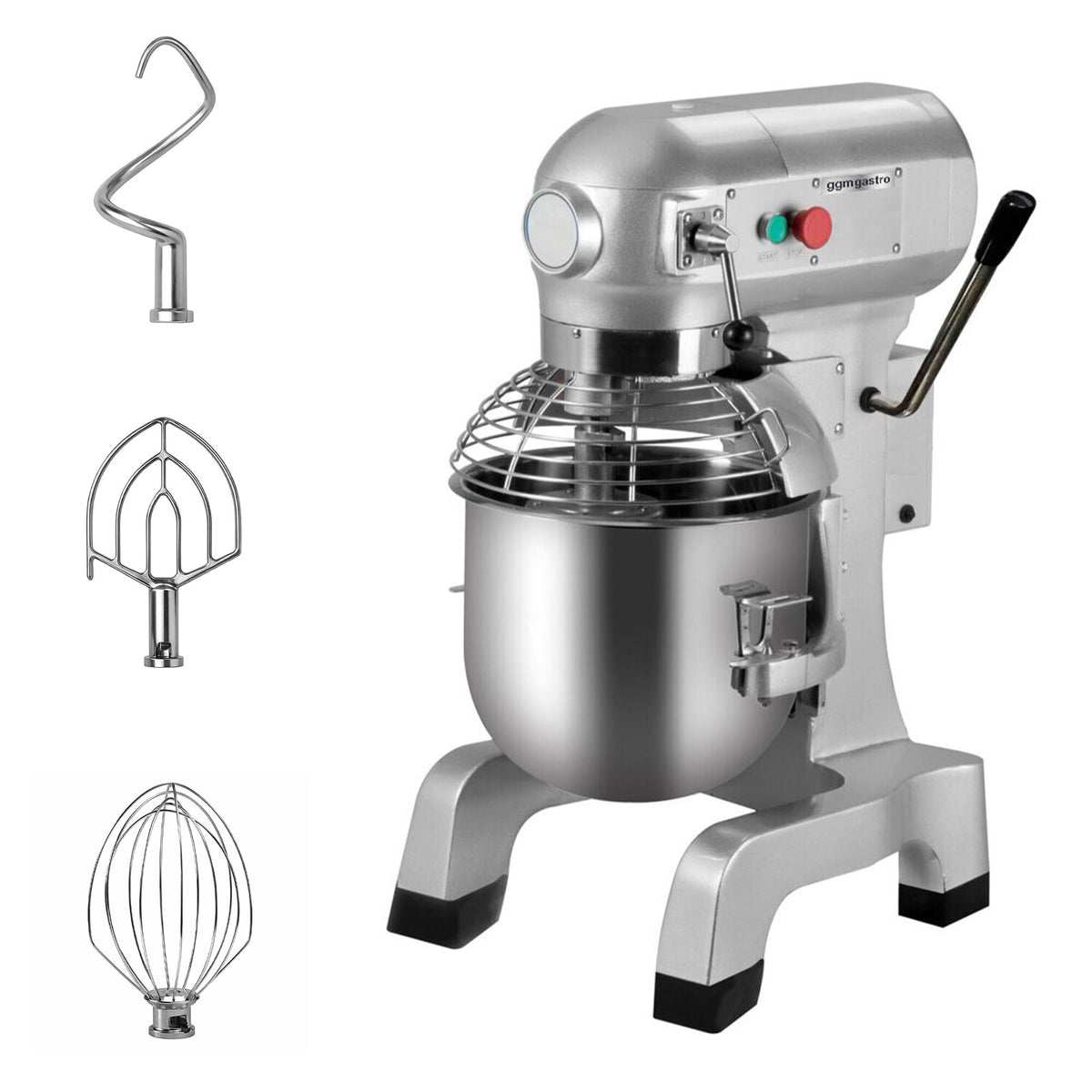 Commercial Floor Standing Planetary Mixer - 20L - 1,1kW - incl. 3 attachments