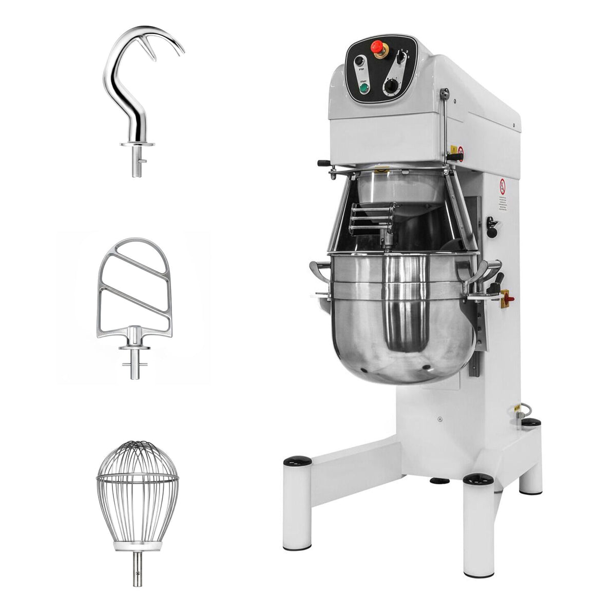 Commercial Floor Standing Planetary Mixer  - 60L - 2,2kW - incl. 3 attachments
