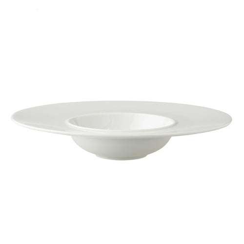 (6 kpl) WHITE DELIGHT - pastalautanen - posliini - Ø 240 mm - valkoinen