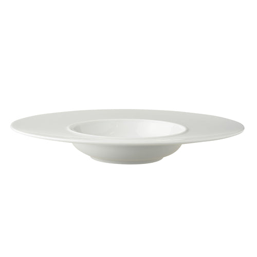(6 kpl) WHITE DELIGHT - pastalautanen - posliini - Ø 300 mm - valkoinen