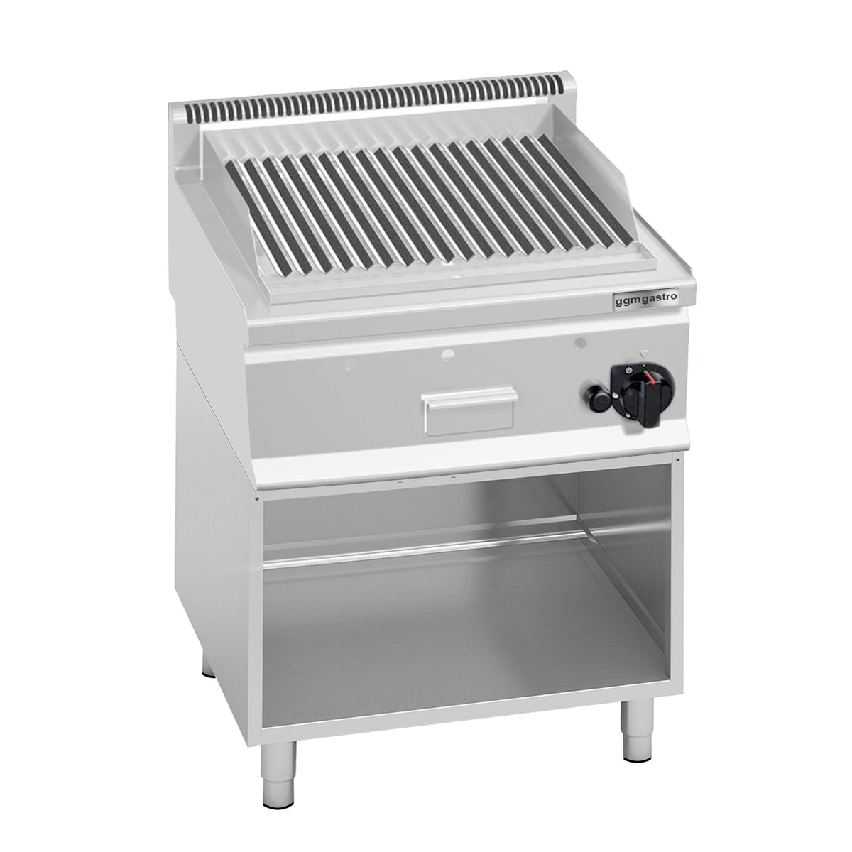 Laavakivigrilli (kaasu) - 8 kW - 600 mm - 0,60 x 0,60 m