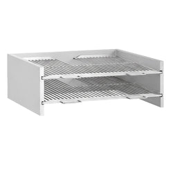 Lisätaso hiiligrilliin - 890x825 mm; 210 mm korkeus - ruostumaton teräs - yhteensopiva: CHOE - sis. 2 ritilää