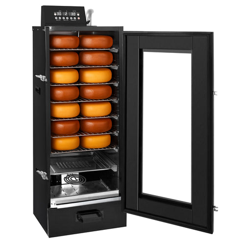 Mini Smoker Oven - Digital - with 7 Racks & Glass Door - 475x450mm - Black