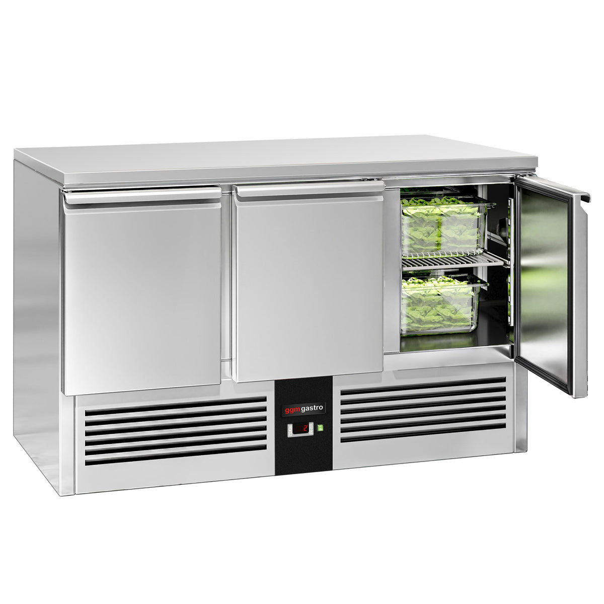 Kylmäpöytä PREMIUM - 1370x700 mm - 368 l - 3 ovea