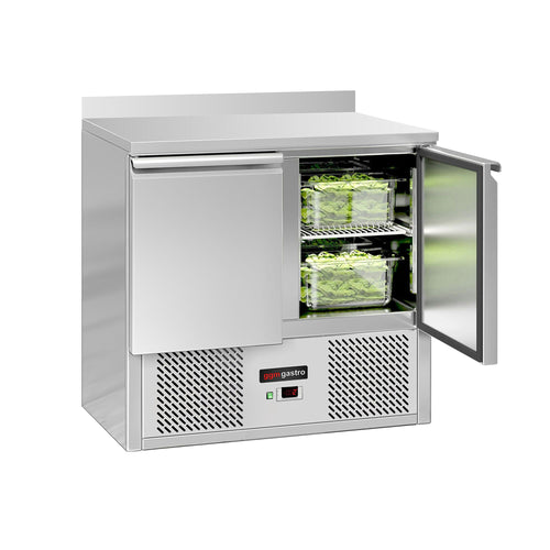 Kylmäpöytä ECO - 900x700 mm - 240 l - 1 ovea - 2 laatikkoa - Takakoroke