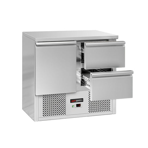 Kylmäpöytä ECO - 900x700 mm - 240 l - 1 ovea - 2 laatikkoa