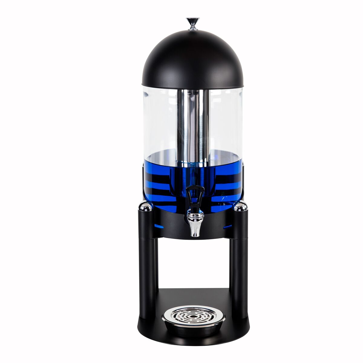 Commercial Juice Dispenser - polycarbonate container with removable lid - 7 Litres - Black - incl. removable lid