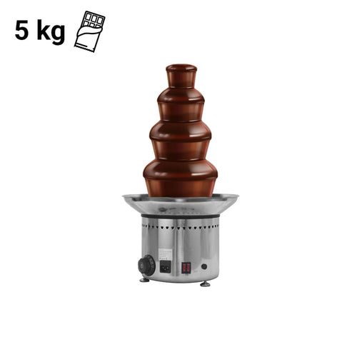 Commercial Chocolate Fountain -  Cascade Waterfall -  230W - 4-Tier - Capacity: 5kg - Height: 600mm